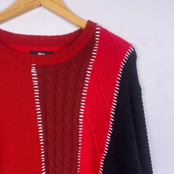 Stussy Unisex Patchwork Sweater Large